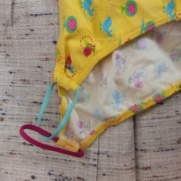 St. Eve M Panties Spring yellow Birds Trees Hot Pink Green Blue NEW - Picture 2 of 8